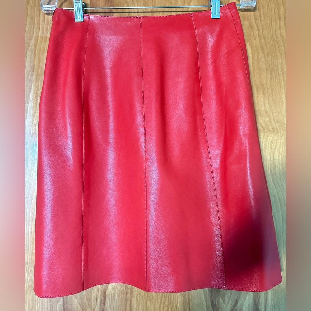 PAULE KA leather skirt